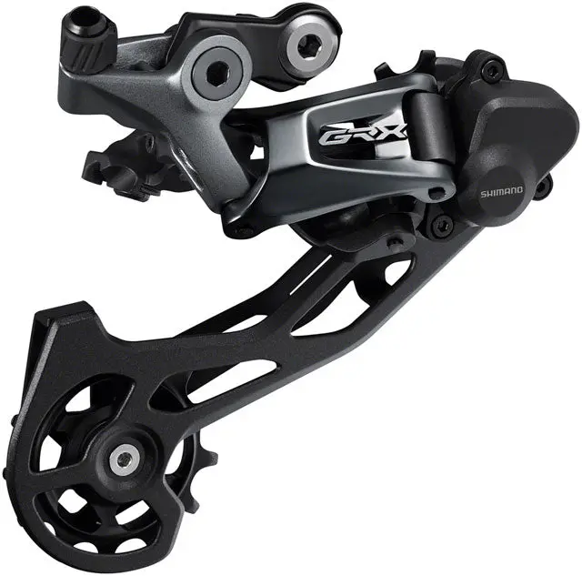 Shimano Grx Rd-Rx810 Rear Derailleur - 11-Speed, Long Cage, Black, With Clutch, For 1X And 2X, 34T Low Sprocket Max 1