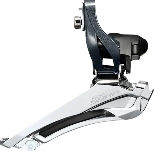 Shimano Sora Fd-R3000 9-Speed Double 34.9/31.8/28.6Mm Front Derailleur, Only Compatible With Sora R3000 2X Left Shifter 1