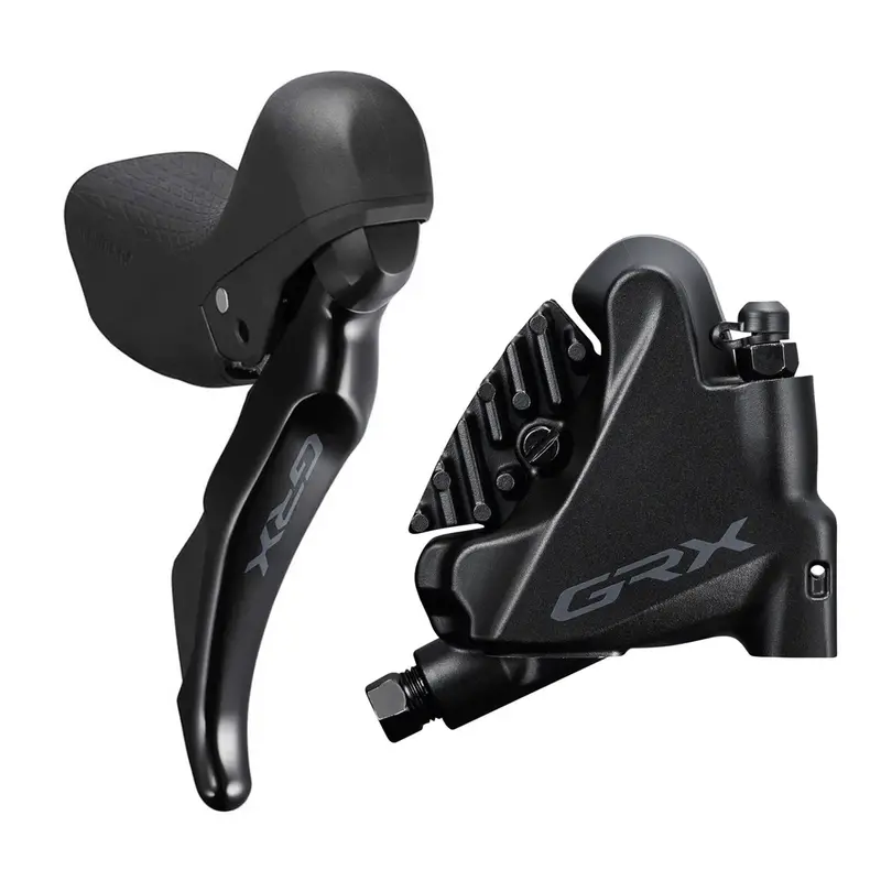 Shimano St-Rx400-R Right/Rear 10 Speed Shift/Brake Lever & Hydraulic Disc Brake Flat Mount Caliper 1
