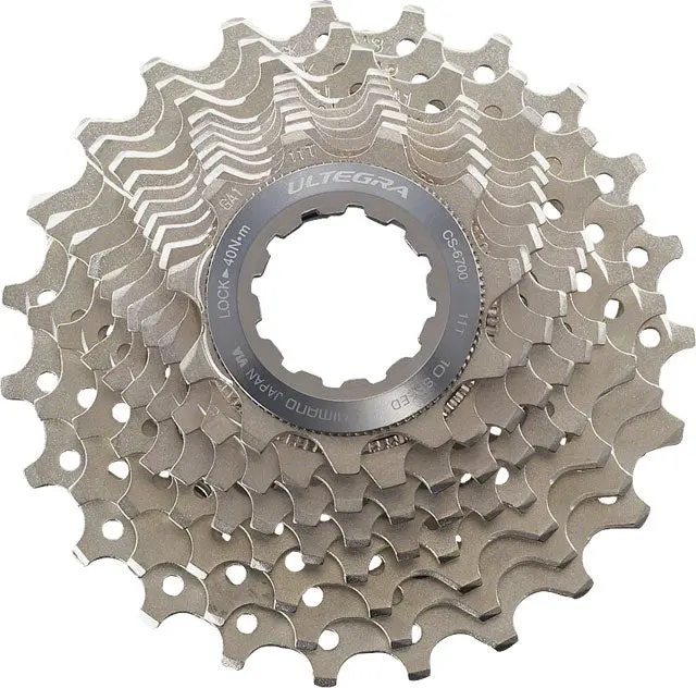Shimano Ultegra Cs-6700 Cassette - 10 Speed, 11-28T, Silver 1