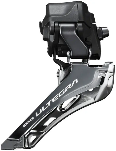 Shimano Ultegra Fd-R8150 Di2 Front Derailleur - 2X12-Speed, Braze-On, Down Swing, For 50-54T Max, Black/Silver 1