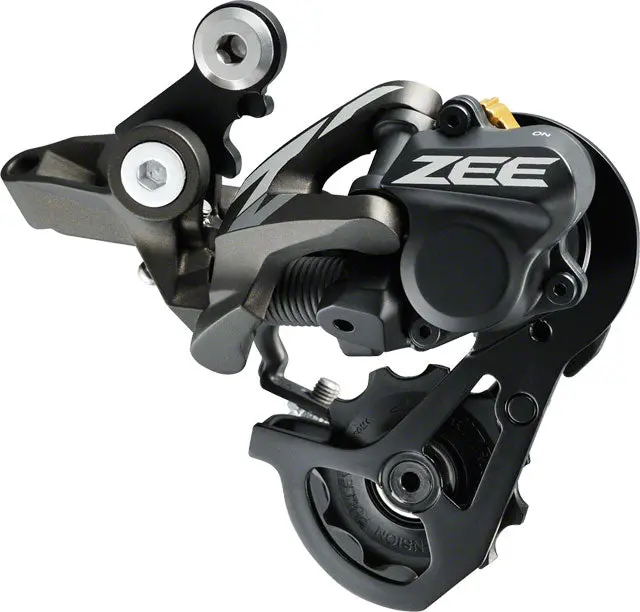 Shimano Zee Rd-M640-Ss Rear Derailleur - 10 Speed, Short Cage, Gray, With Clutch, Wide Ratio For Freeride 1