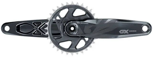 Sram Gx Eagle Crankset - 12-Speed, 32T, Direct Mount, Dub Spindle Interface, Lunar, 49Mm Chainline 1