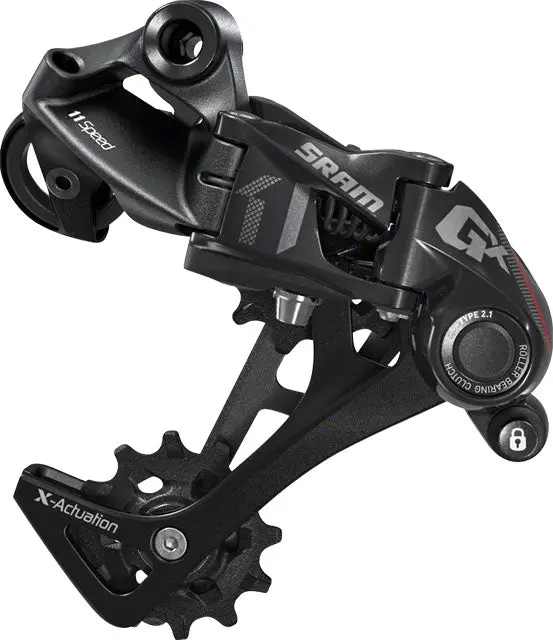 Sram Gx Rear Derailleur - 11 Speed, Long Cage, Red, 1X, With Clutch 1