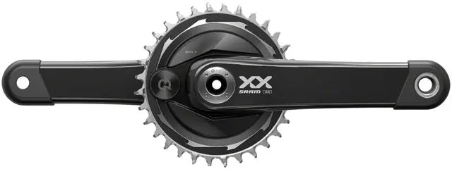 Sram Xx Eagle T-Type Axs Power Meter Wide Crankset - 12-Spd, 32T Chainring, Dm Thread Mount, Pm Spider, Dub Spindle Interface, Black 1