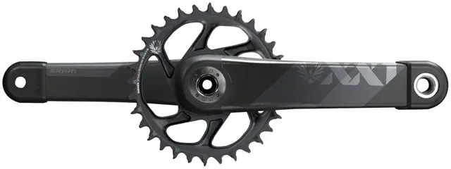 Sram Xx1 Eagle Axs Boost Crankset - 12-Speed, 34T, Direct Mount, Dub Spindle Interface, Gray 1