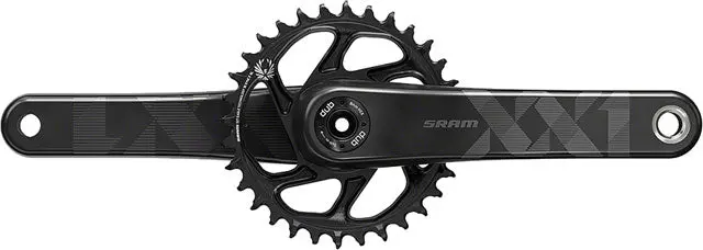 Sram Xx1 Eagle Carbon Fat Bike Crankset - 12-Speed, 30T, Direct Mount, Dub Spindle Interface, For 190Mm Rear Spacing, Black 1