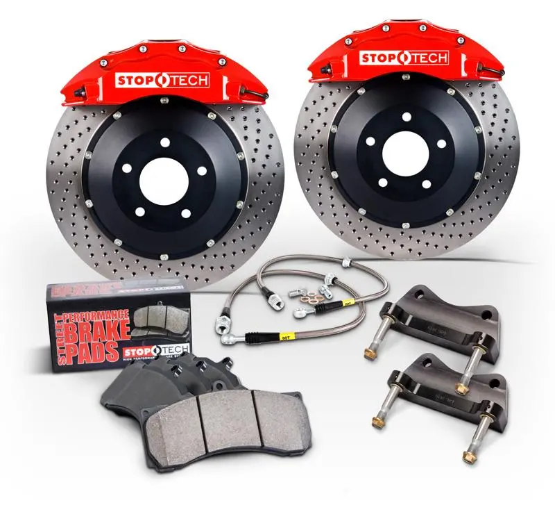 Stoptech 01-06 Bmw M3 W/ Yellow Calipers 355X32mm Zinc Drilled Rotors Rear Big Brake Kit 1