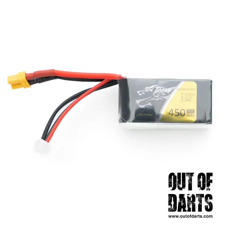 Tattu Micro 450Mah 3S 75C Lipo (Xt30) 1