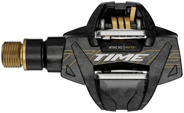 Time Atac Xc 12 Pedals - Dual Sided Clipless, Carbon, 9/16", Carbon/Gold, C1 1