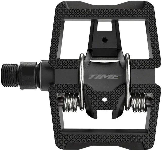 Time Link Pedals - Single Sided Clipless With Platform, Composite, 9/16", Black, B1 1
