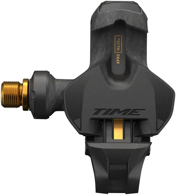 Time Xpro 12Sl Pedals - Single Sided Clipless, Carbon, 9/16", Carbon/Gold, B1 1