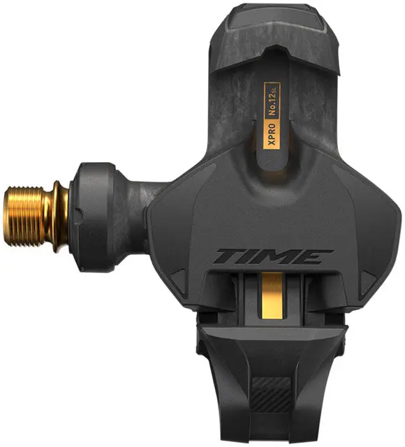 Time Xpro 12Sl Pedals - Single Sided Clipless, Carbon, 9/16", Carbon/Gold, C1 1