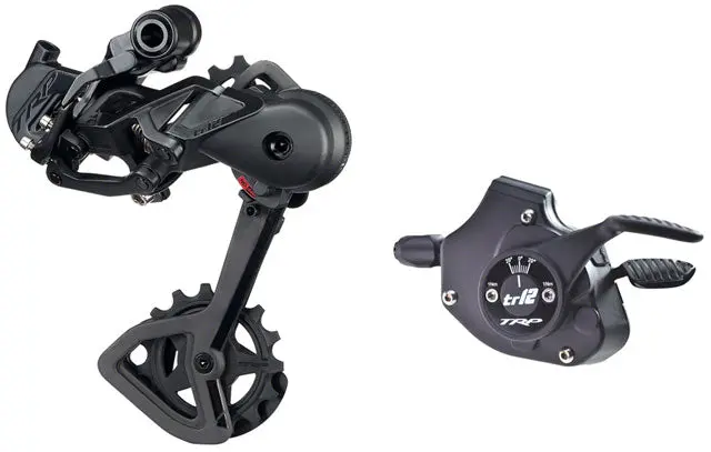 Trp Tr12 Rear Derailleur And Shifter Kit - Black 1