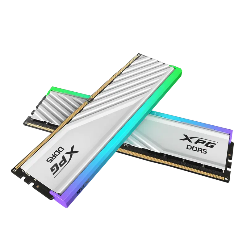Upgrade To 32Gb Adata Lancer Blade Rgb Ddr5 6400Mhz (White) (16X2) (For Base White 16Gb) 1