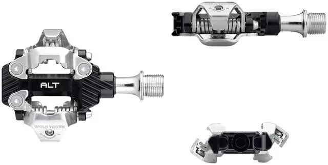 Wolf Tooth Alt Xc Clipless Pedals - Dual Sided Clipless, Alloy, 9/16", Pair, Shimano Spd 1