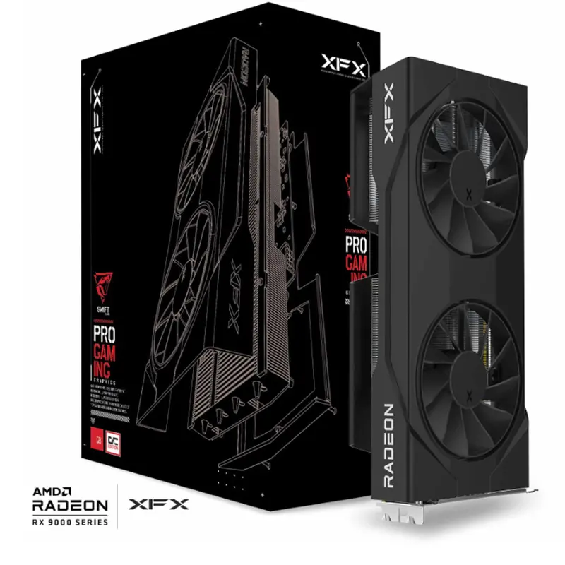 Xfx Radeon Rx 9060 Xt | Swift Oc Black Gaming Edition 16Gb Gpu 1