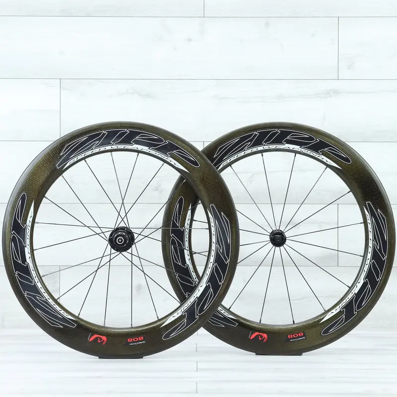 Zipp 808 Firecrest Carbon Clincher 11 Speed Rim Brake Road Bike Wheelset 1
