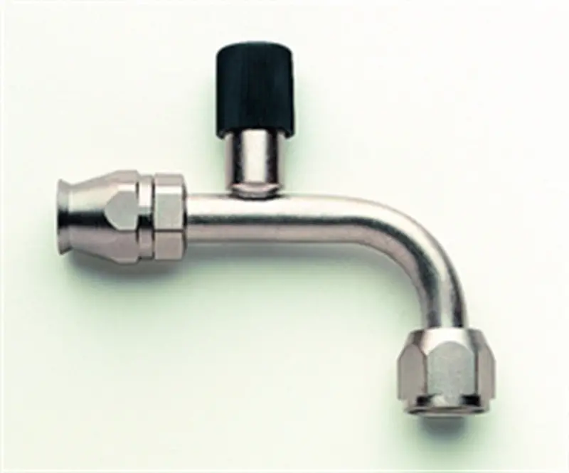 Aeroquip Fce1833 90° -8 An A/C Fitting With Integrated Charger Port 1