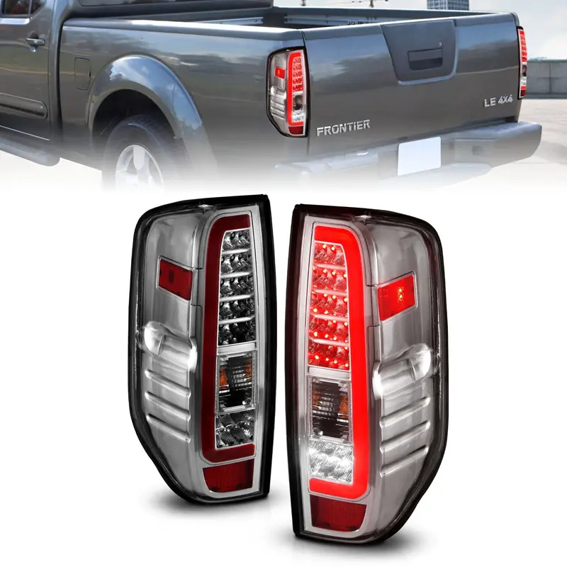 Anzo Usa Led Tail Light Assembly – Clear Lens With Chrome Housing (Pair) 1