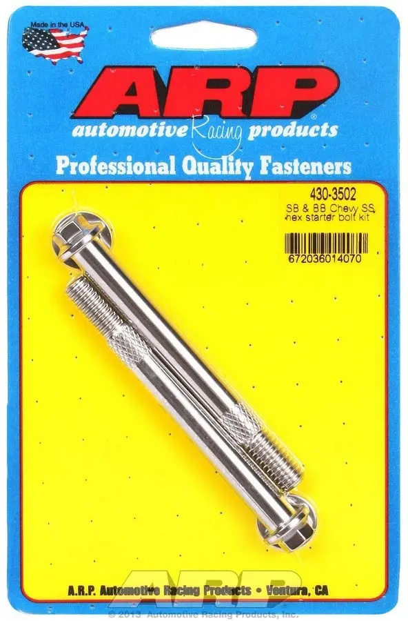 Arp Stainless Steel 6-Point Starter Bolt Kit (430-3502) 1