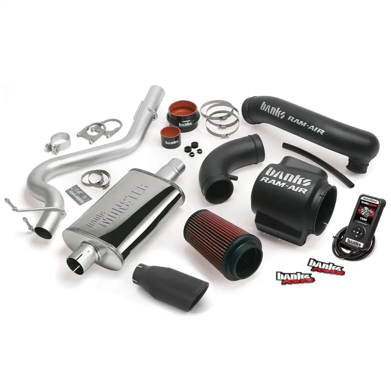 Banks Power 51330-B Stinger Exhaust System – Single Exit, Stainless/Black Tip For 1998–1999 Jeep Wrangler 4.0L 1