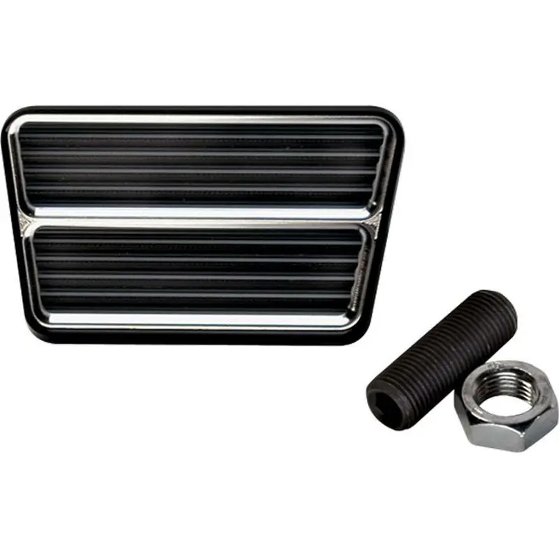 Billet Specialties 199315 Black Rectangular Brake Pedal – Cnc-Machined Aluminum 1
