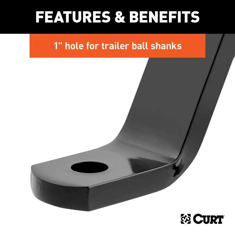 Curt 45100 Class 3 Ball Mount (2In. Shank; 5;000 Lbs.; 8In. Drop; 13In. Long) 1
