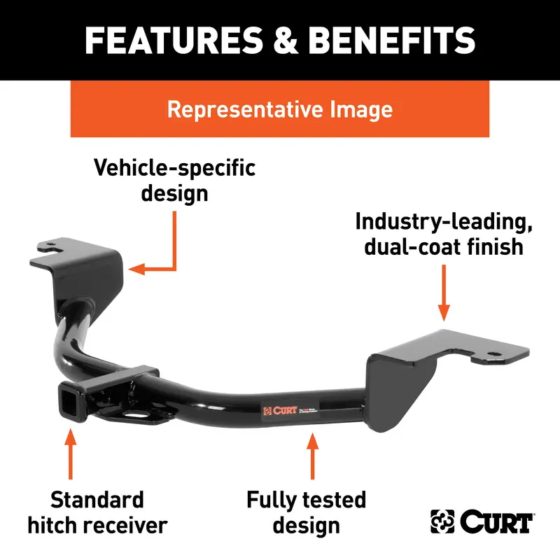 Curt Class 2 Trailer Hitch – 1-1/4 Inch Receiver For Select Buick, Chevrolet, Pontiac, And Saturn Models 1