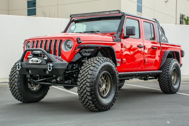 Dv8 Offroad Fdgl-01 Jeep Gladiator Flat Slim Fenders For 20-Present Gladiator Dv8 Offroad 1