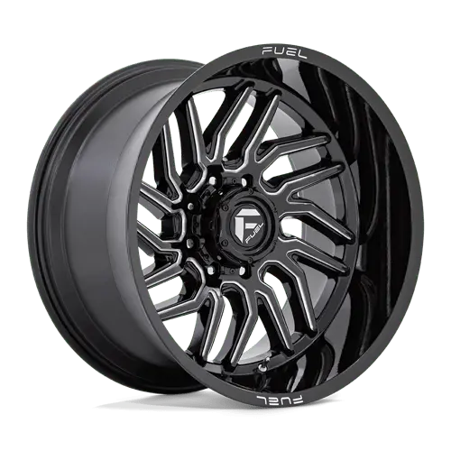 Fuel D807 22×12 Off-Road Wheel – 5×5.0 Bolt Pattern, Gloss Black/Milled Face, -44Mm Offset 1