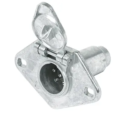 Husky Towing 32568 Round 6-Pole Vehicle-End Connector – Die-Cast Zinc, Bagged 1