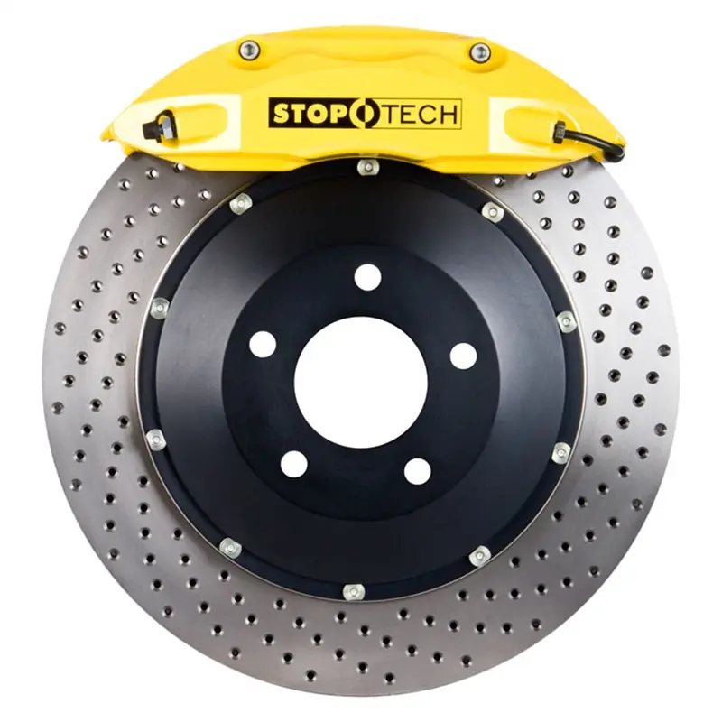 Stoptech Big Brake Kit – Front Axle, Two-Piece Drilled Rotors With High-Performance Calipers 1