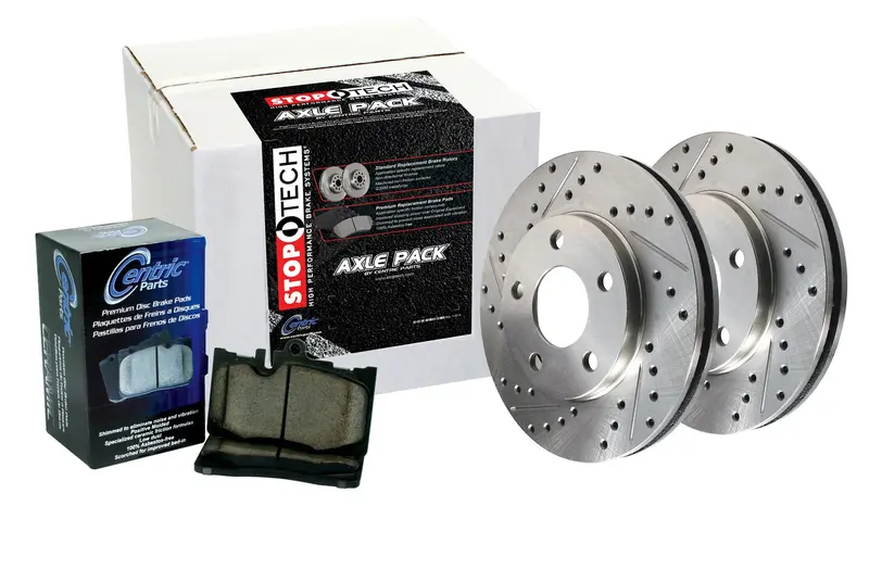 Stoptech Select Sport Drilled & Slotted Front Brake Kit – Axle Pack (928.65001) 1